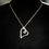 Thumbnail: Hand Created Rustic Silver Heart Pendant