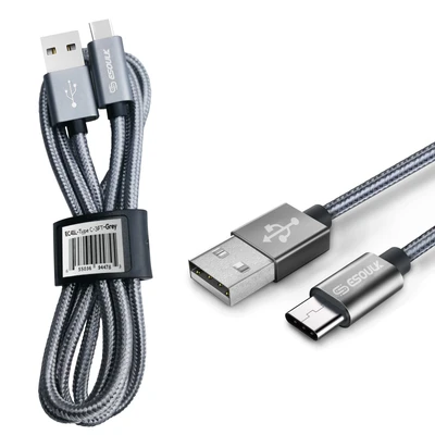 Thumbnail: Esoulk 3.3ft Nylon Braided USB Cable For Type-C
