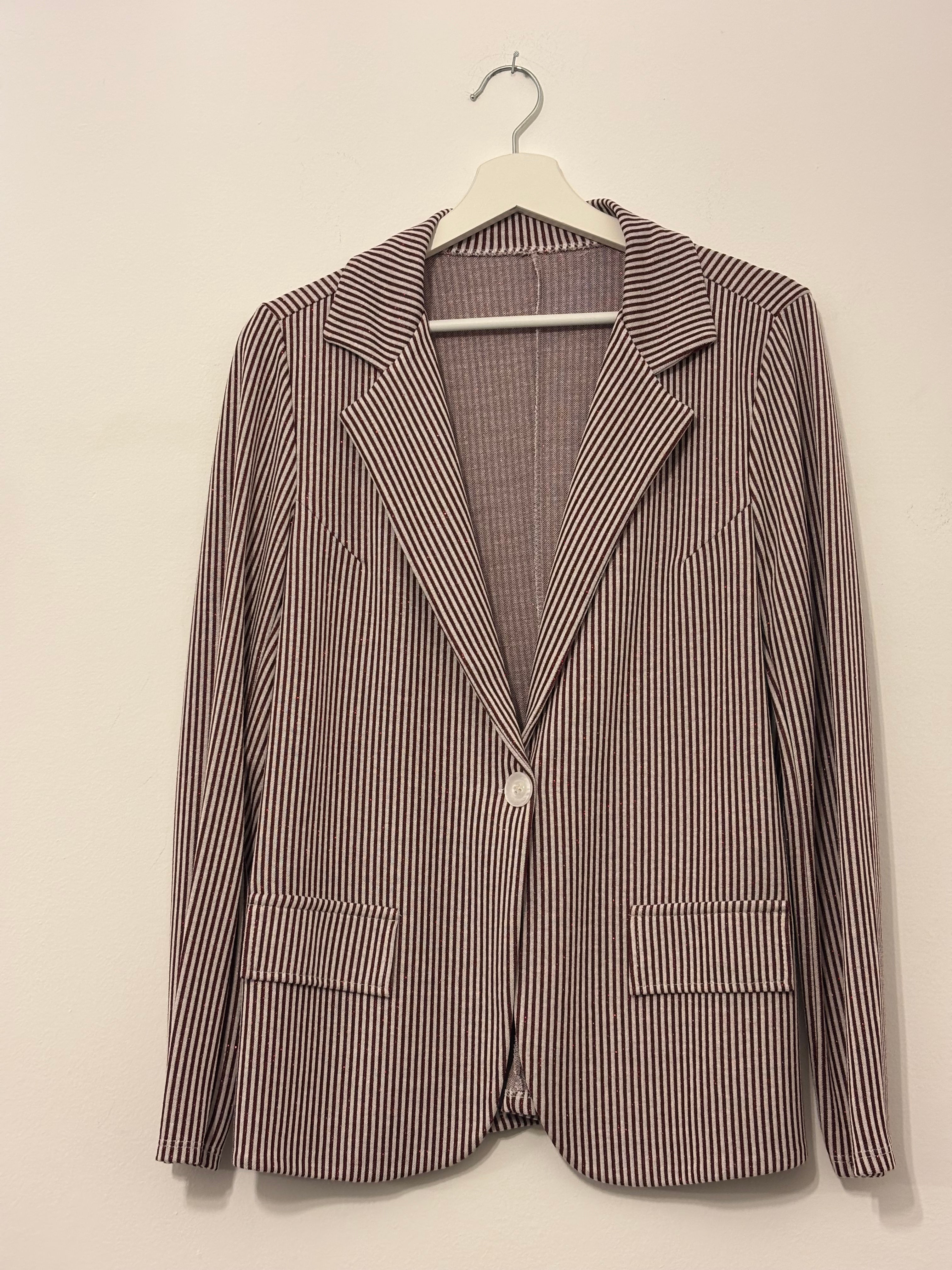 Giacca Strisce e Strass