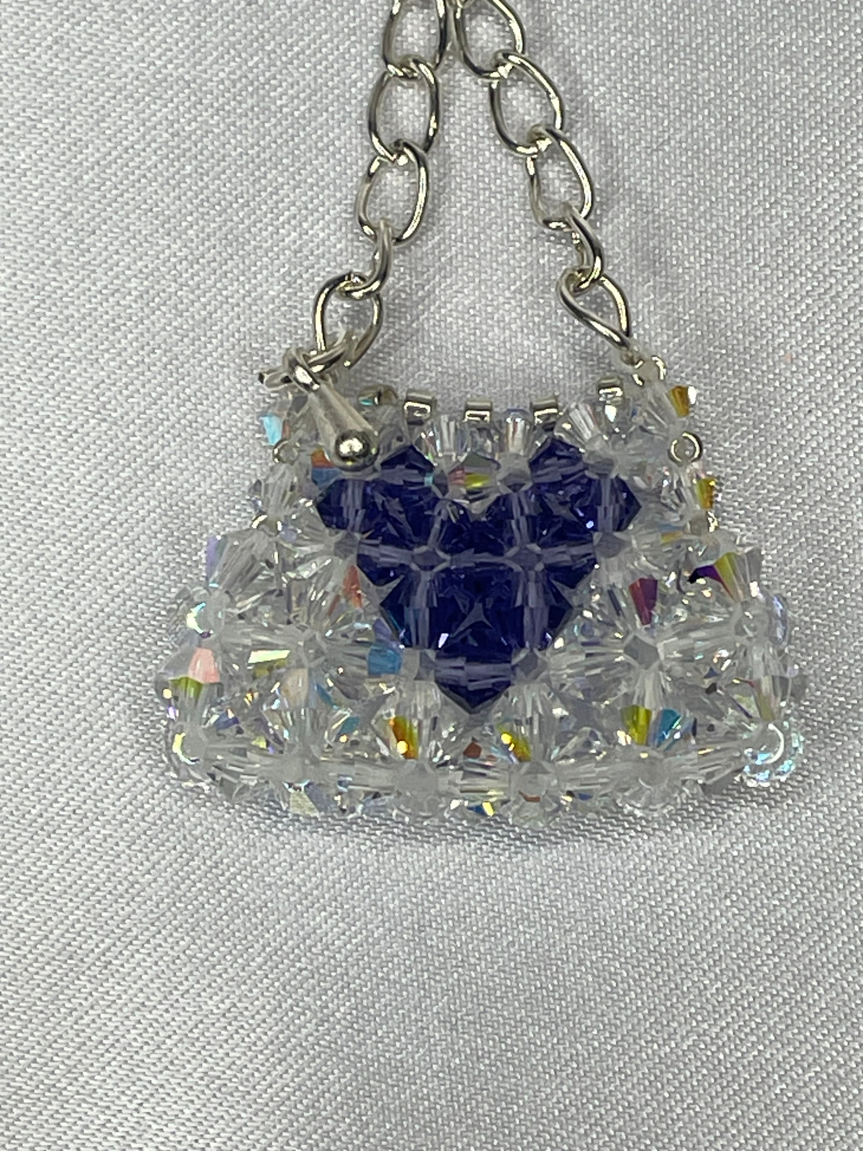 Accent Heart Purse Keyring / Charm