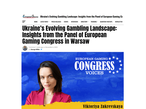 Ukraine’s Evolving Gambling Landscape: Insights from the Panel of European Gaming Congress in Warsaw