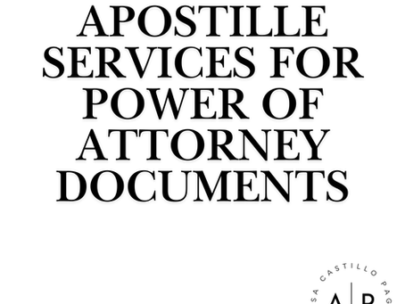 Apostille Services for Power of Attorney Documents