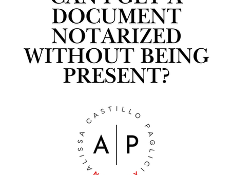 Can I Get a Document Notarized Without Being Present?