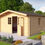 Miniatura: Casetta in legno "SP.40" 400X400X245H senza pavimento Cod.400003