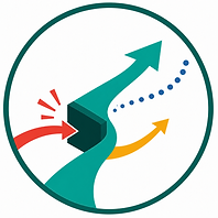 two arrows showing the nature of change