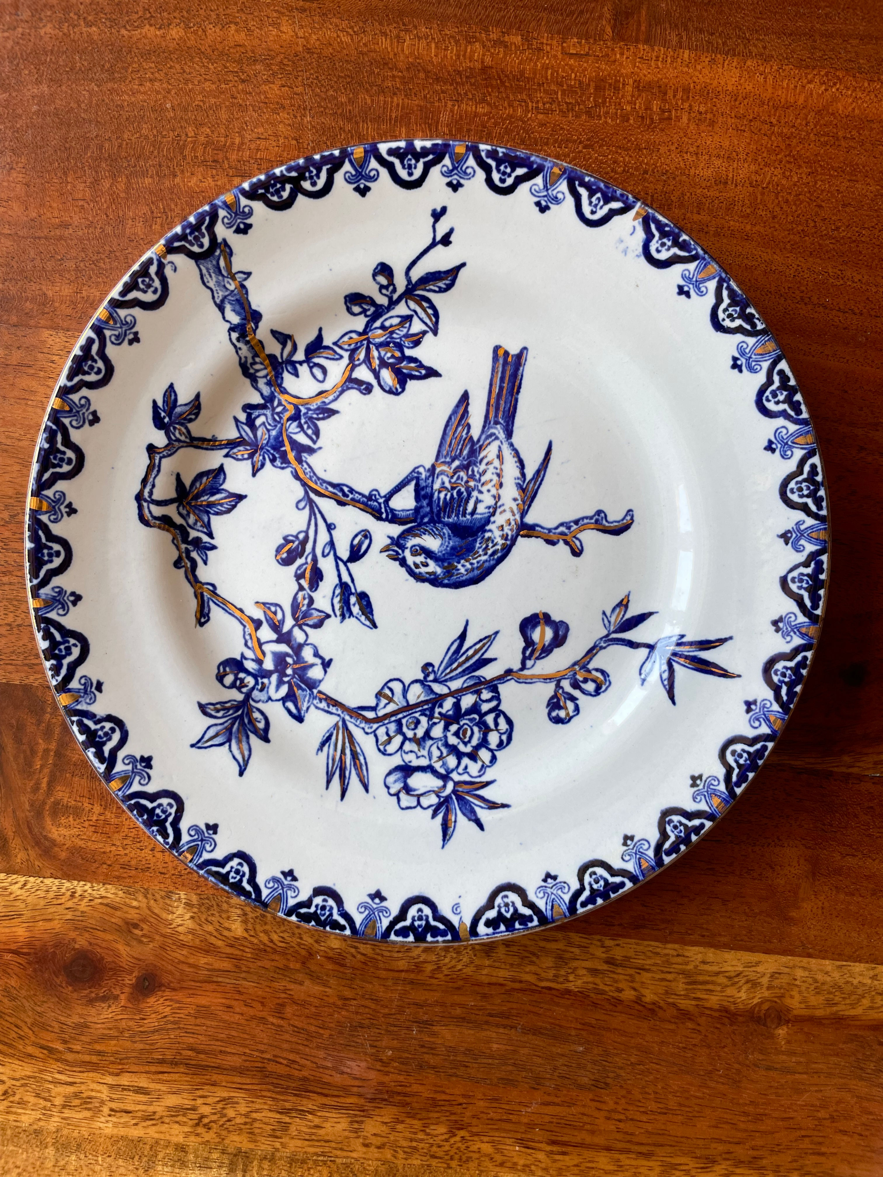 Assiette à dessert HB Choisy le Roi modèle japonais