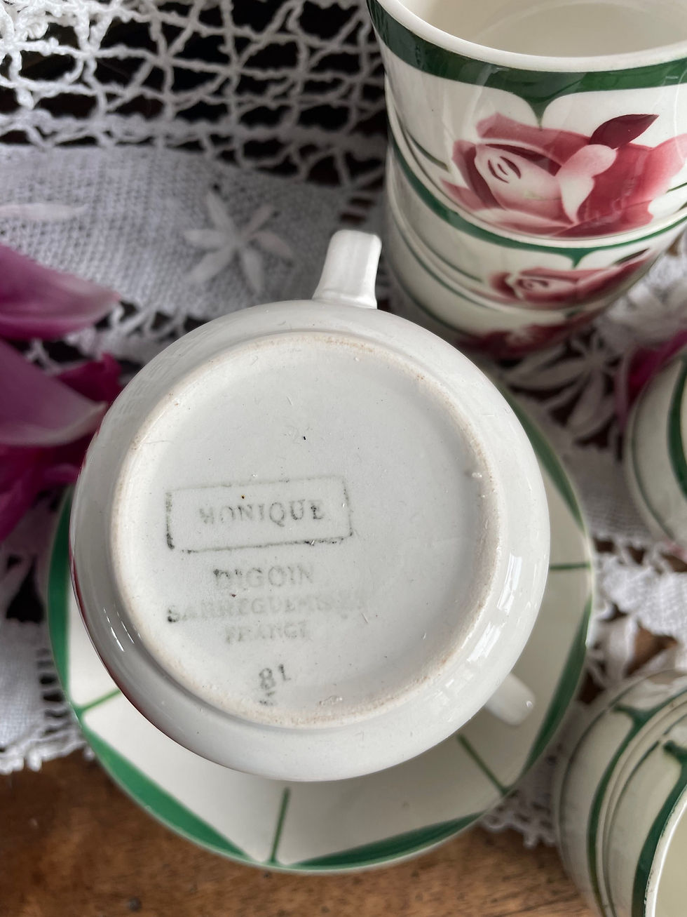 Miniatura: Service à café Digoin modèle « Monique »