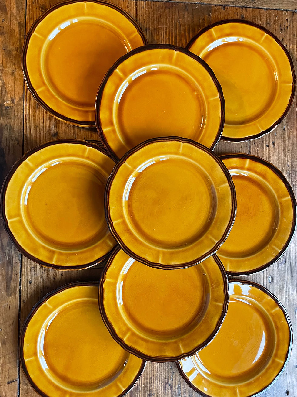 Miniatura: Lot plat et ses 10 assiettes à dessert 