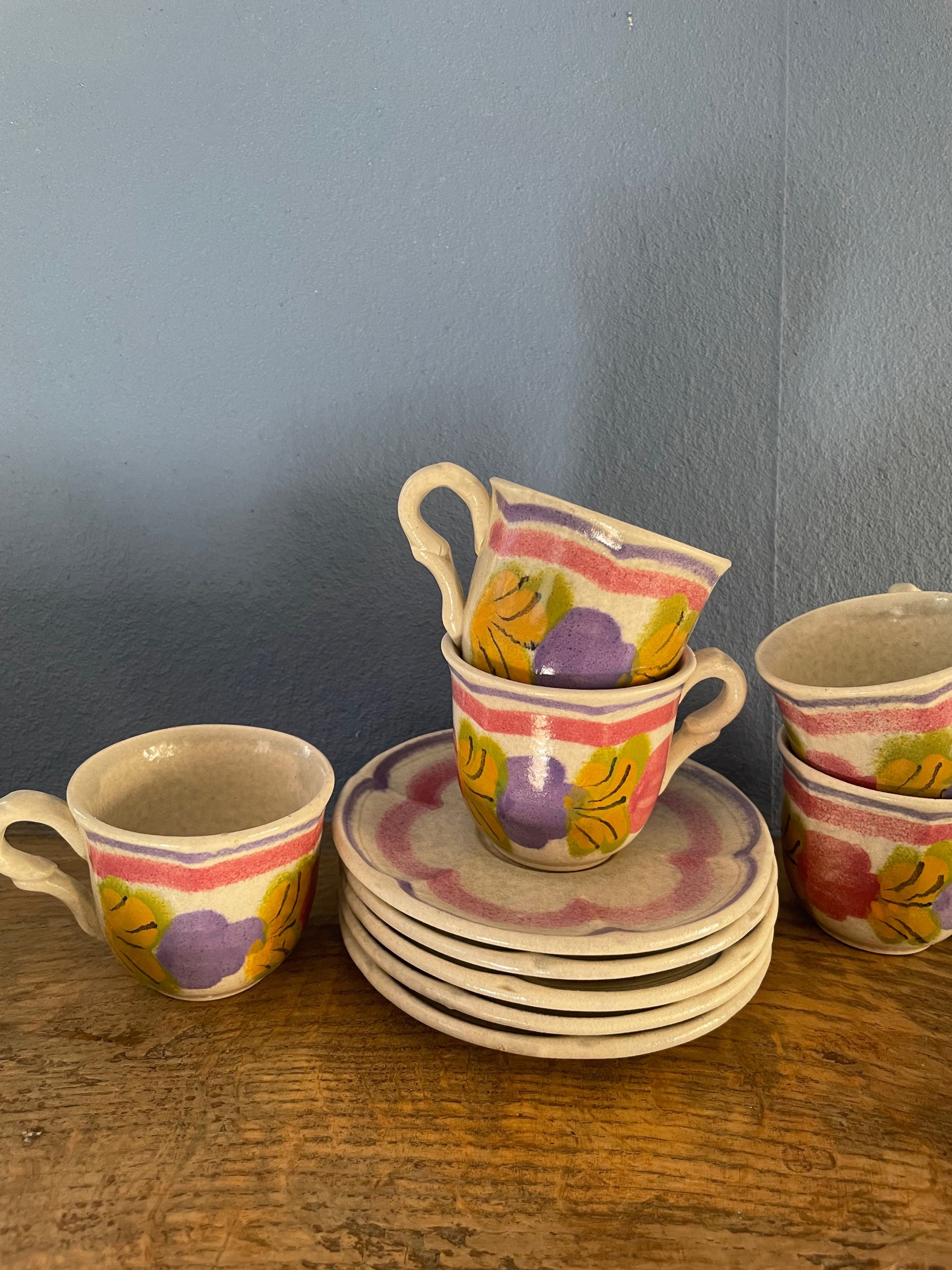 Lot de six tasses Pornic MBFA