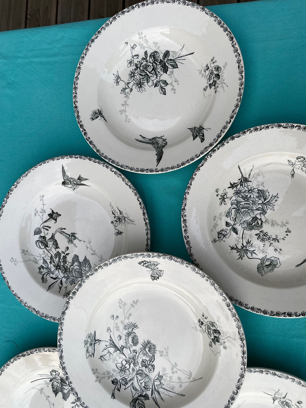 Miniature : Assiettes creuses Terre de fer H.B. & Cie