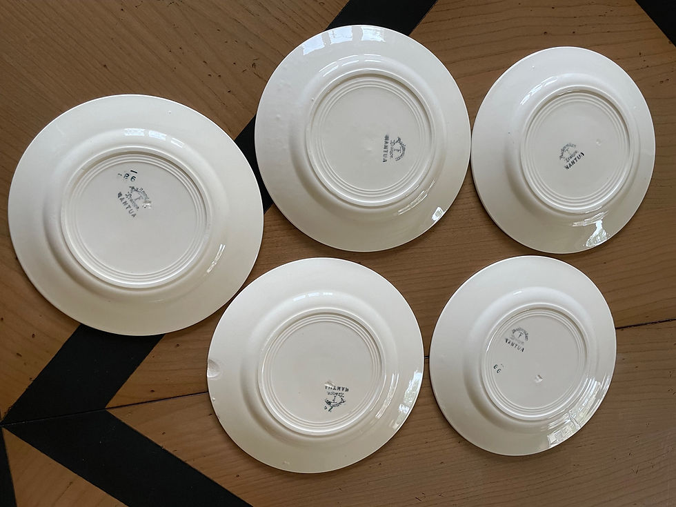 Miniature : Lot de 5 assiettes à dessert Badonviller 