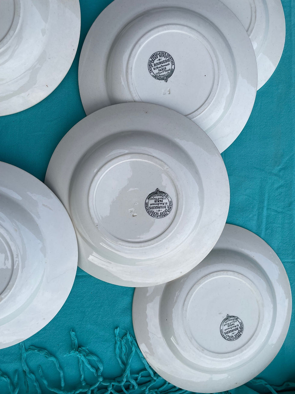 Miniature : Assiettes creuses Terre de fer H.B. & Cie
