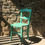 サムネイル： Chaise ancienne vert d'eau