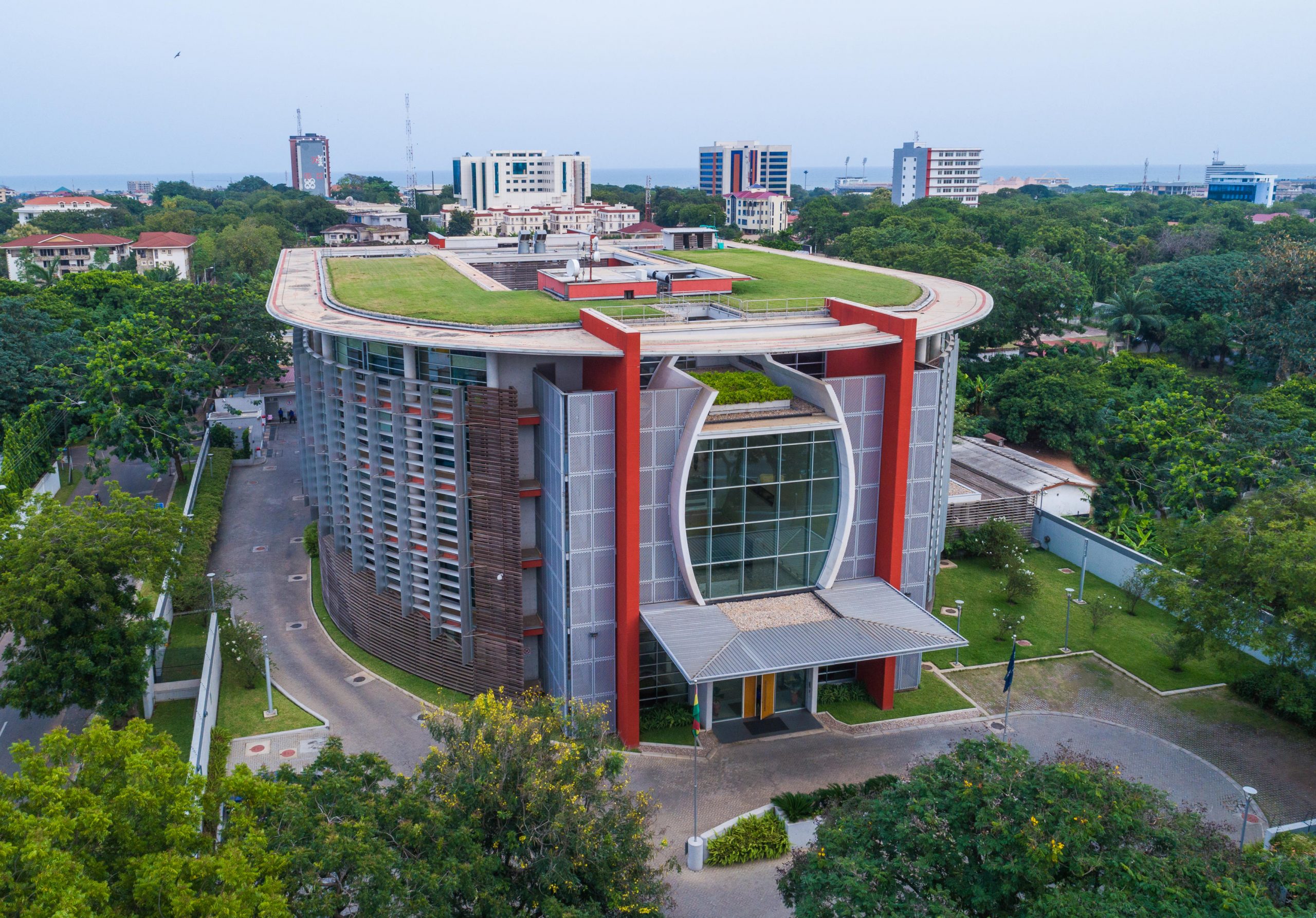 World Bank office interior in Accra with Cyberfloor access flooring installed