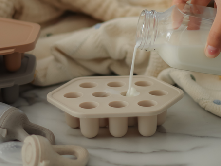 Moule de congélation pour tétine alimentaire remplie de lait pour congeler et soulager les poussées dentaires de bébé