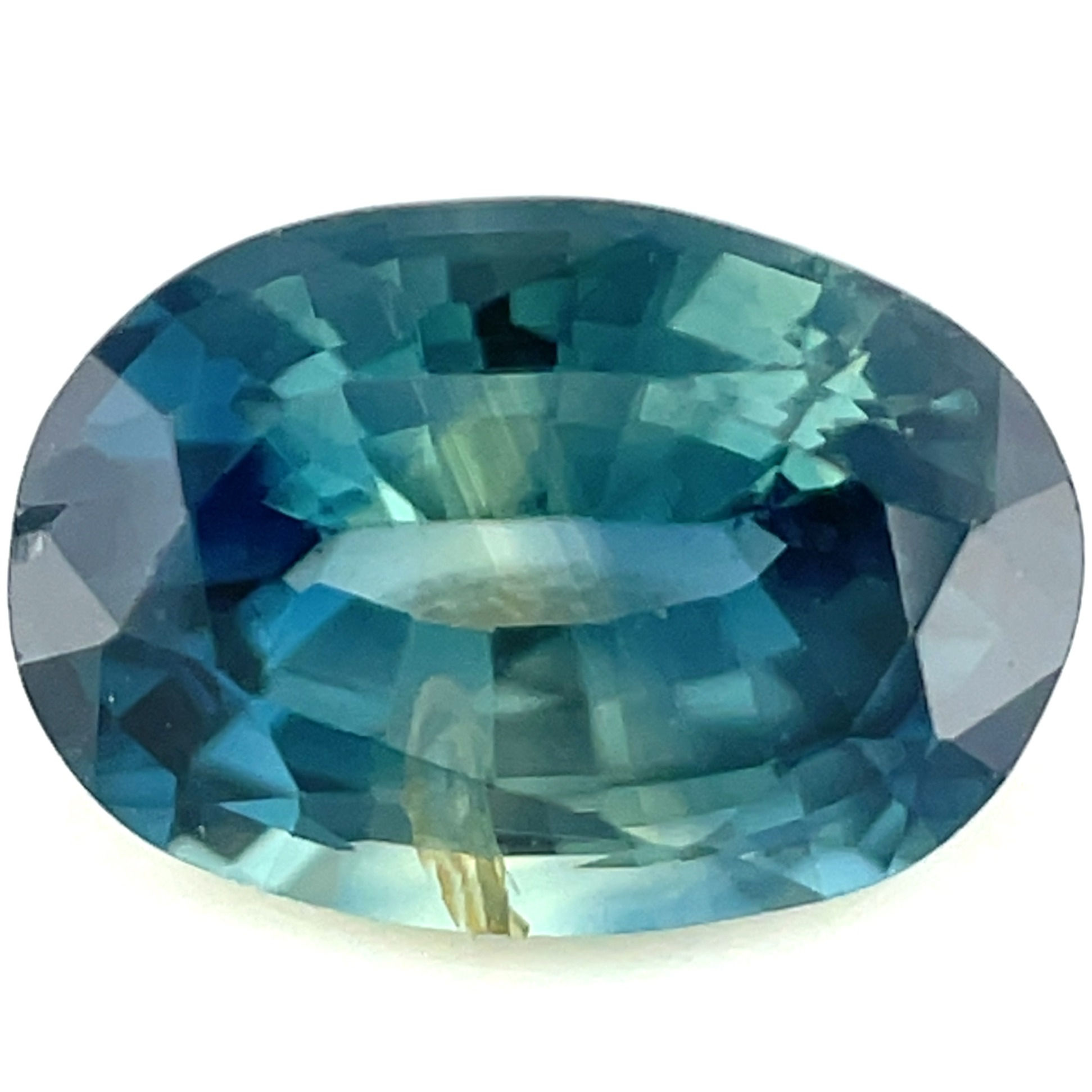 1.05 ct Oval Teal/Blue-Green Sapphire