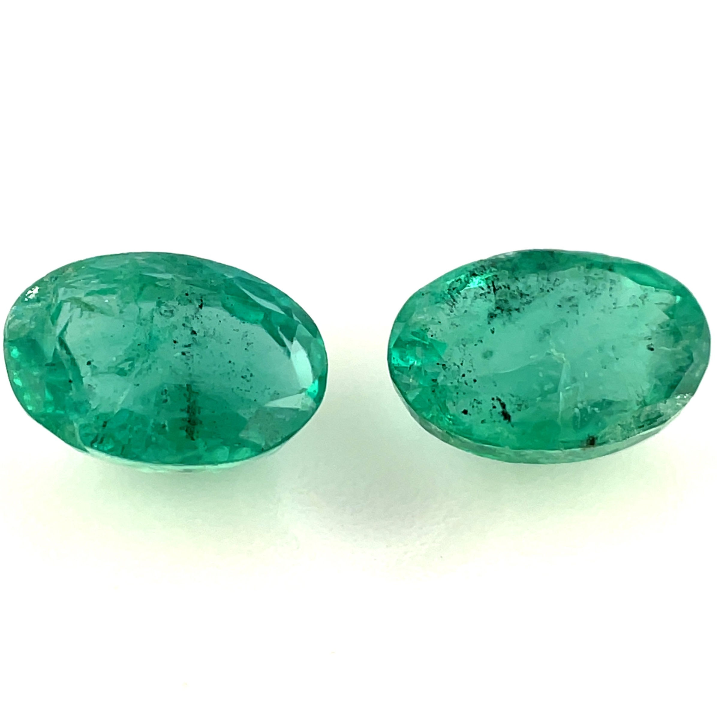 0.92 ct Oval Emerald Pair