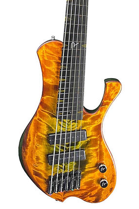 Raato Custom Guitars Transplant Short Scale Multiscale Electric Bass Guitar, Markku Lappalainen, Nordstrand Zen Blade,