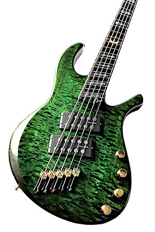Raato Custom Guitas TerRaatoR 5-string multiscale bass guitar with delano mc5 fe humbuckers, darglass tone capsule on-board preamp, hipshot solo rail bridge