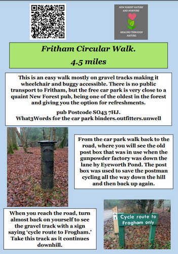 Fritham New Forest Walking Route NF nature and nurture