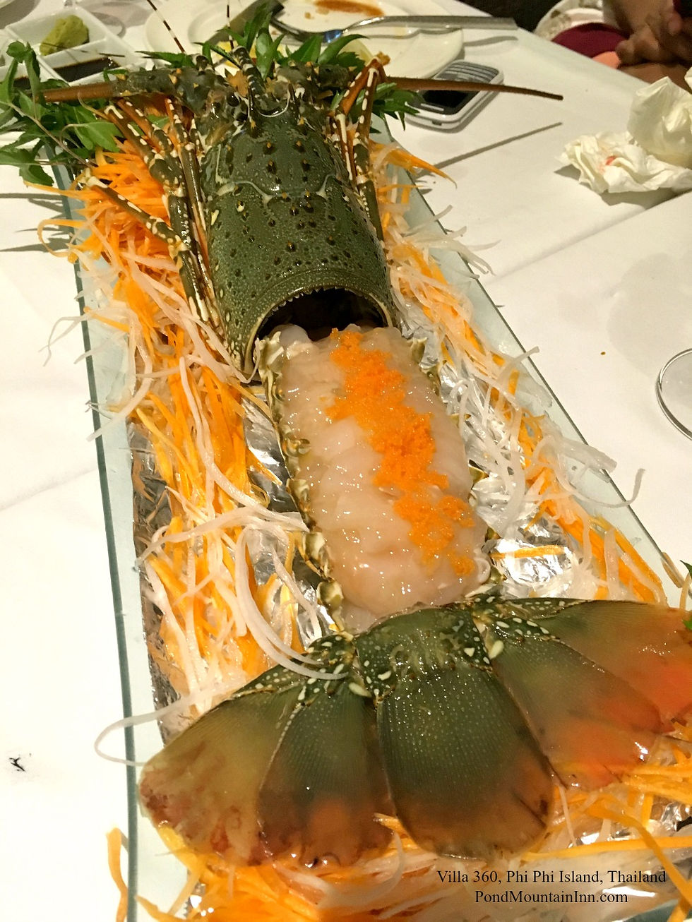 Lobster Sashimi • Villa 360 Resort