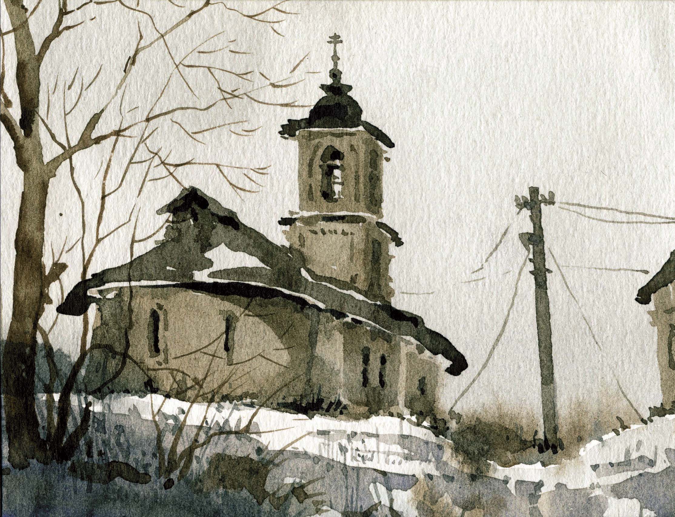Храмы 68 (Акварель/Watercolor)