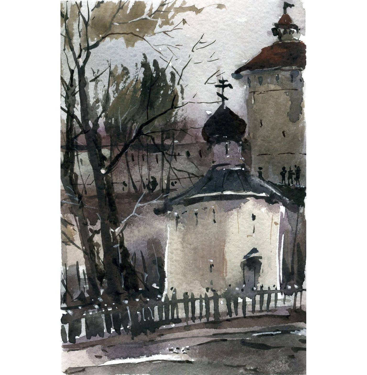 Храмы 75 (Акварель/Watercolor)
