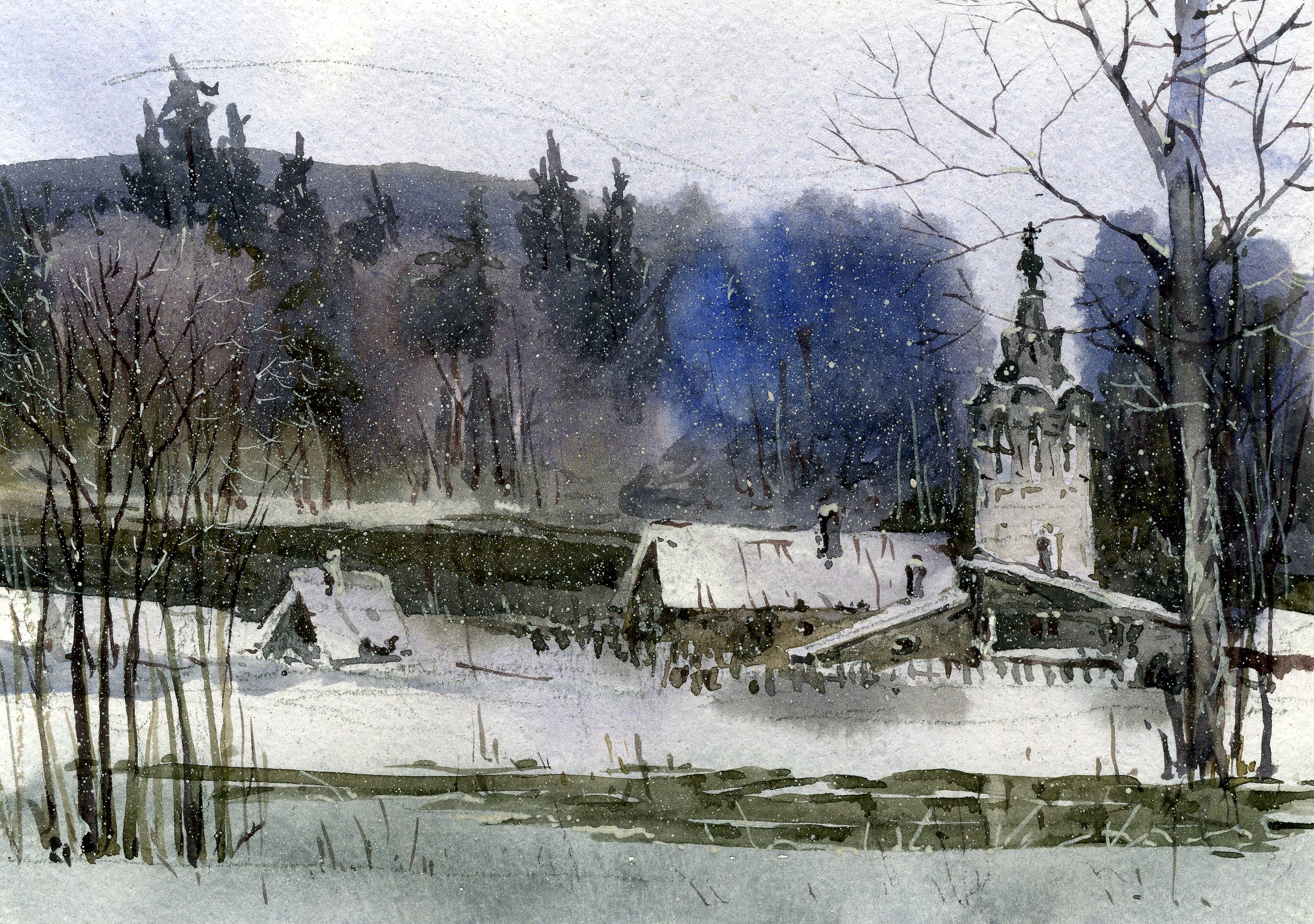 Храмы 59 (Акварель/Watercolor)