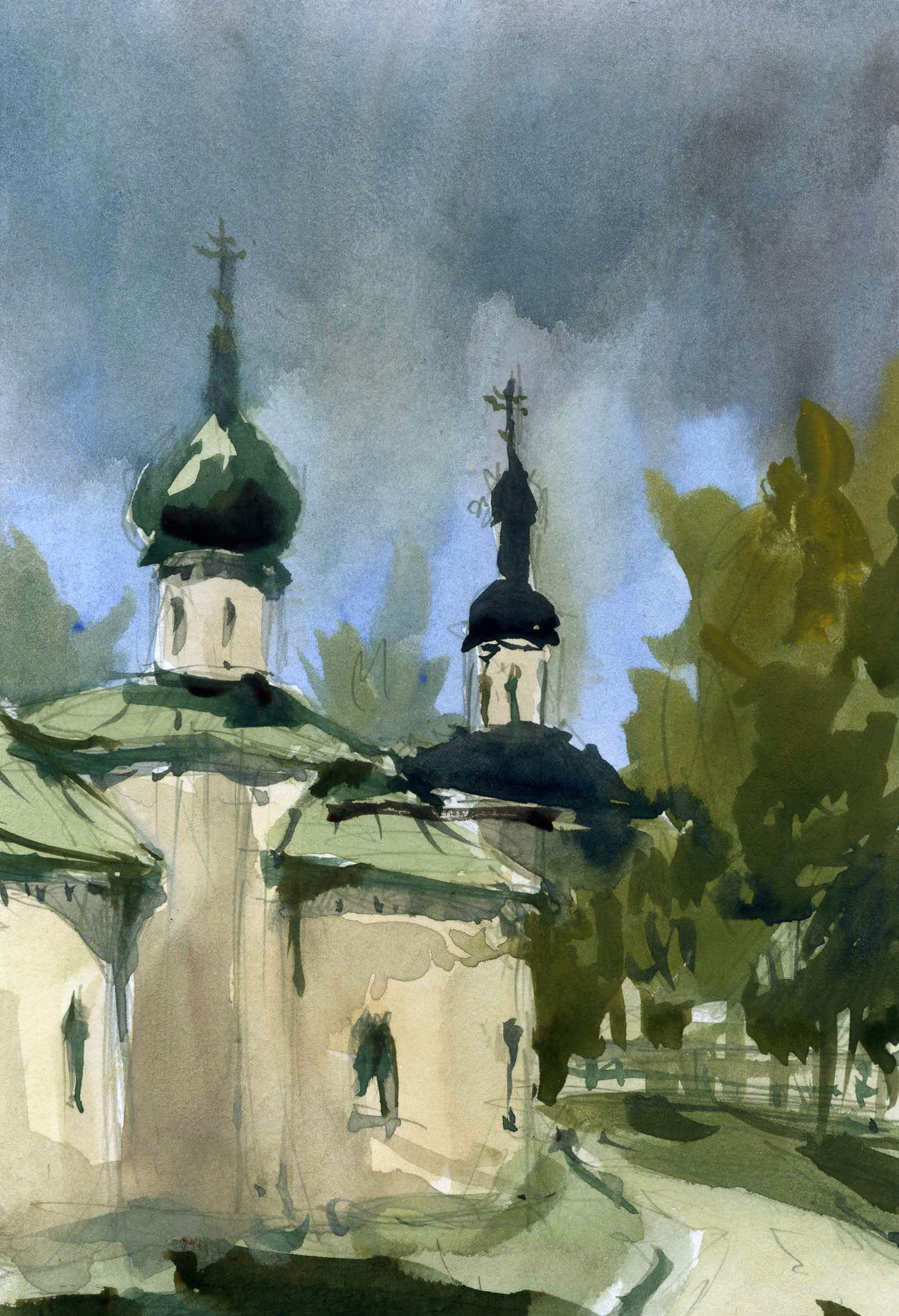 Храмы 29 (Акварель/Watercolor)