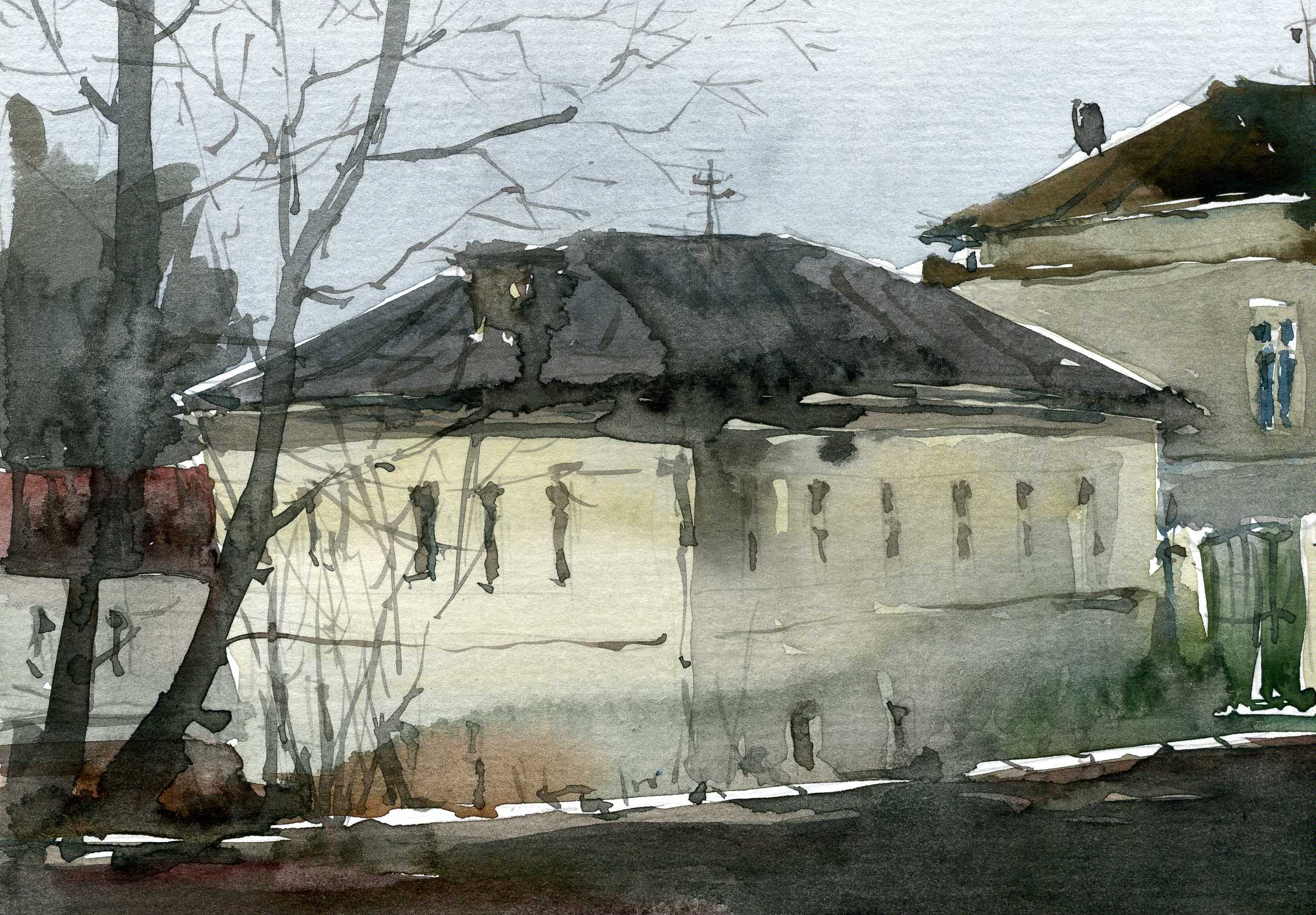 Город 35 (Акварель/Watercolor)
