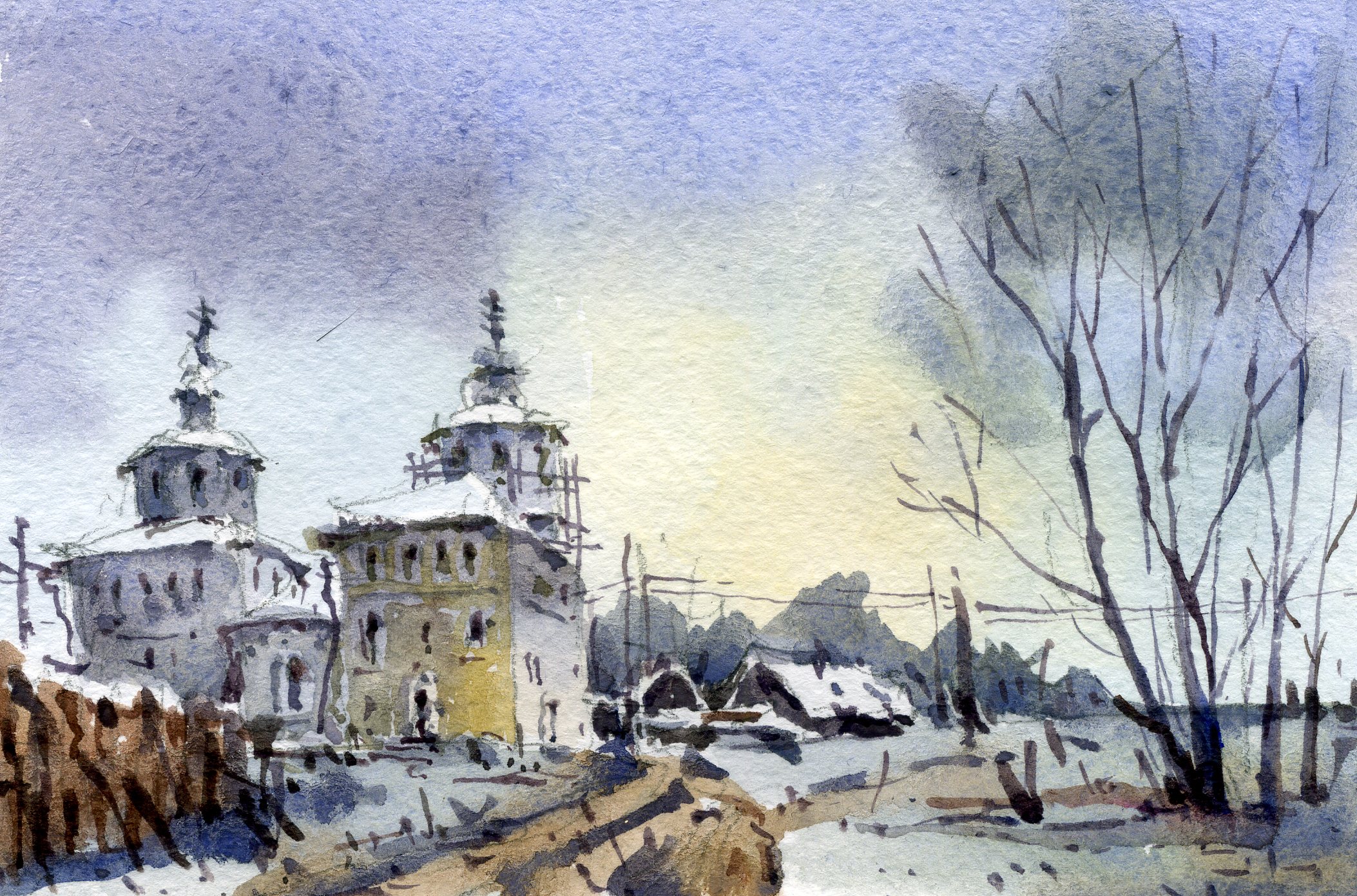 Храмы 54 (Акварель/Watercolor)