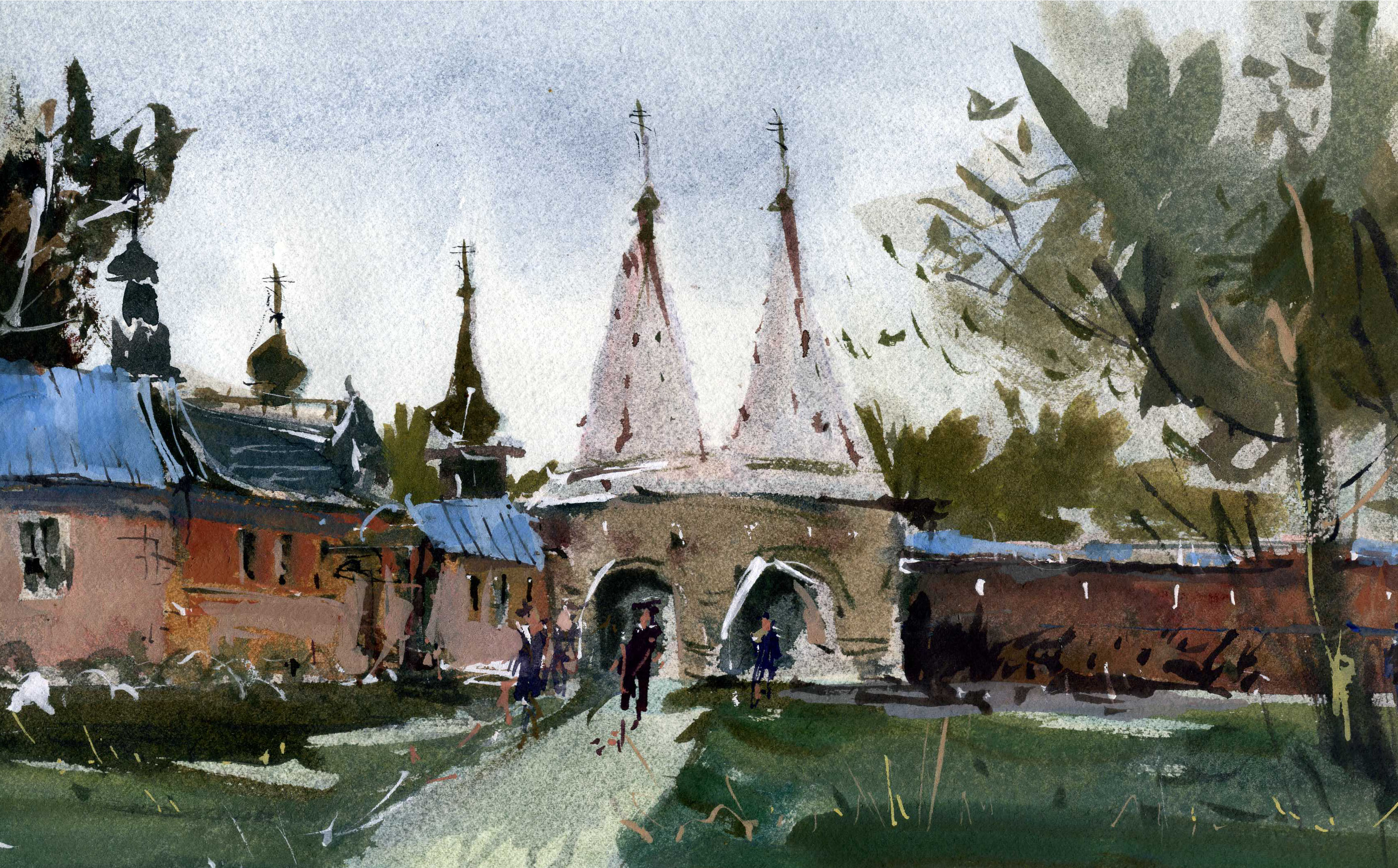 Храмы 25 (Акварель/Watercolor)