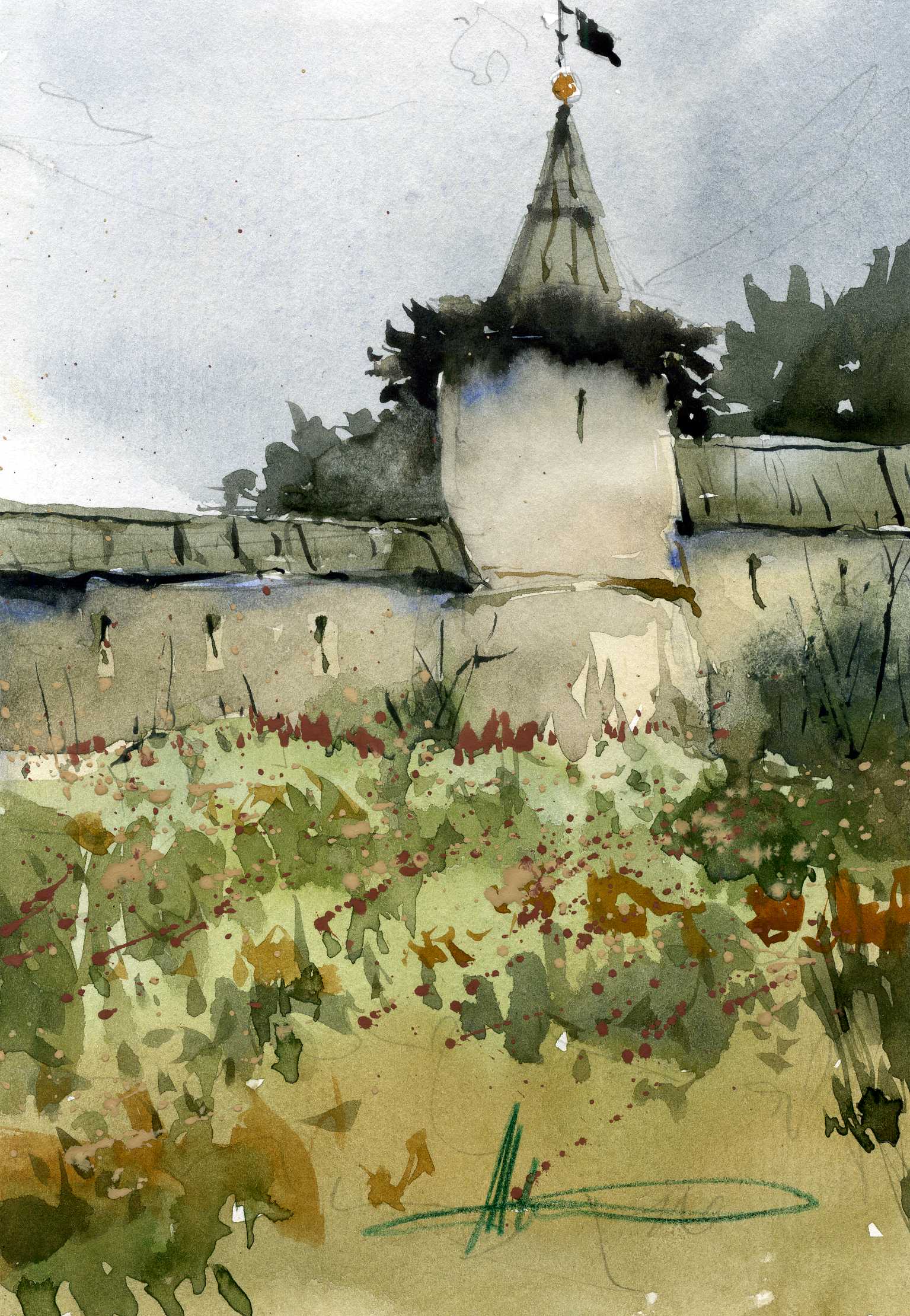 Храмы 21 (Акварель/Watercolor)