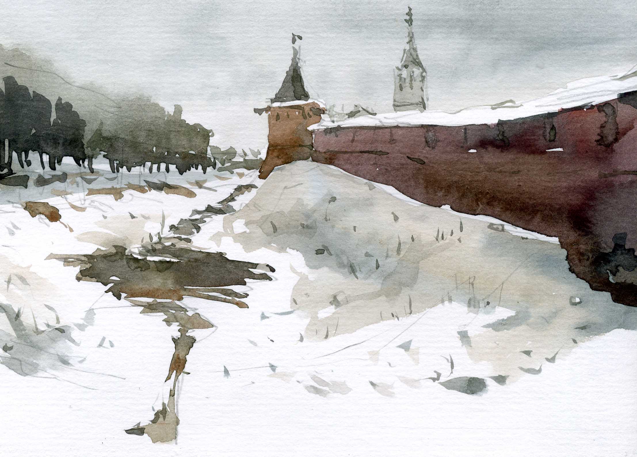 Храмы 19 (Акварель/Watercolor)