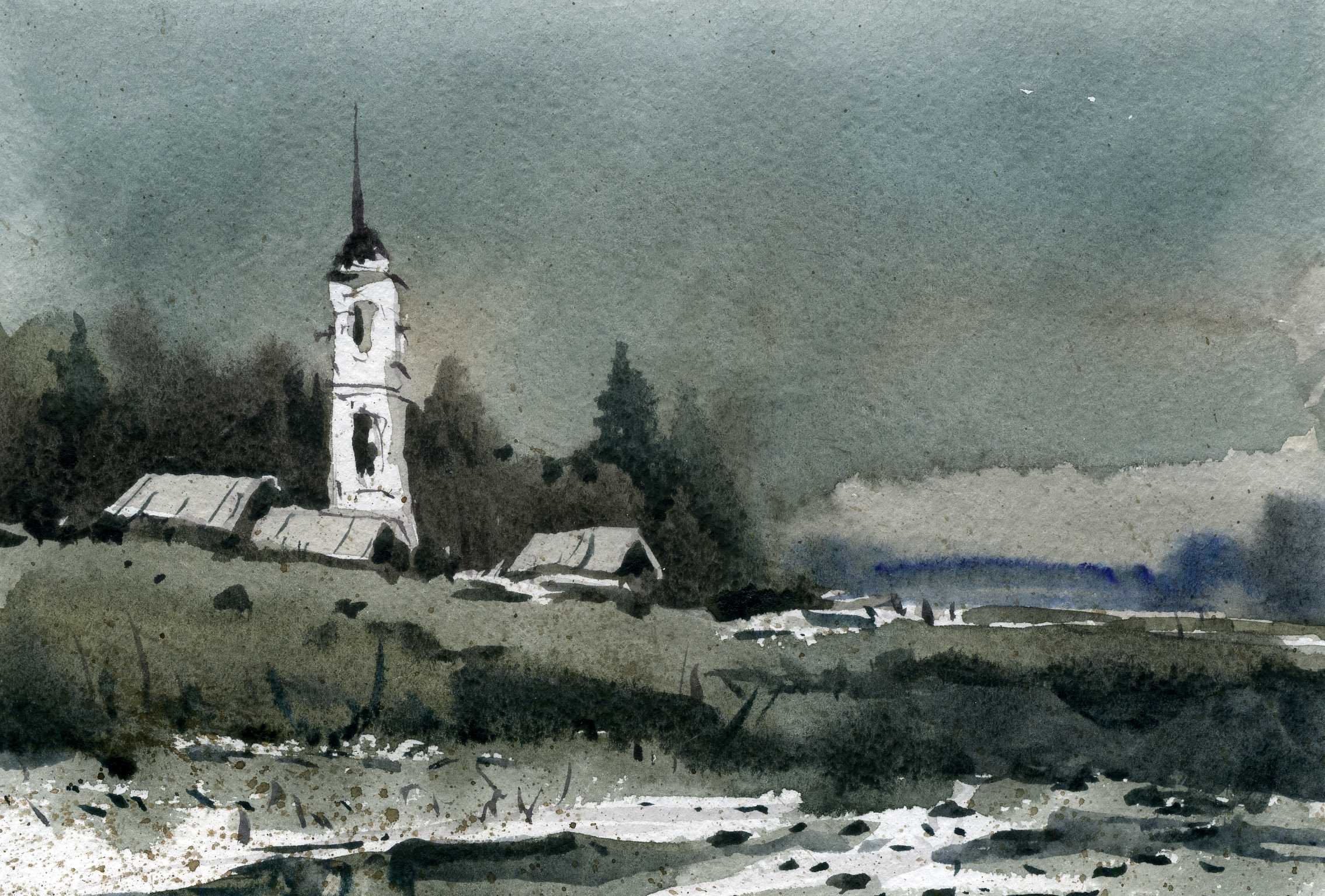 Храмы 49 (Акварель/Watercolor)