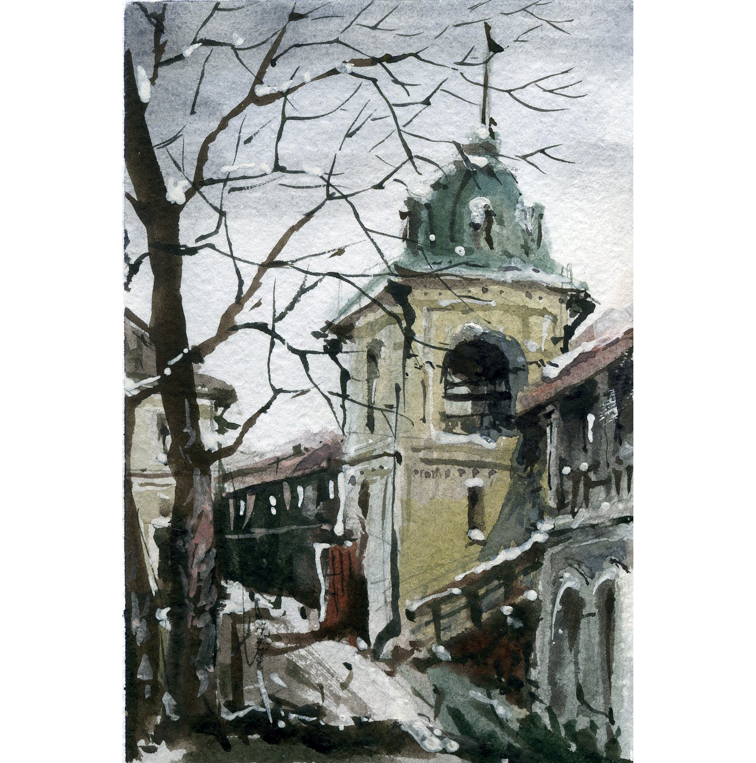 Храмы 60 (Акварель/Watercolor)