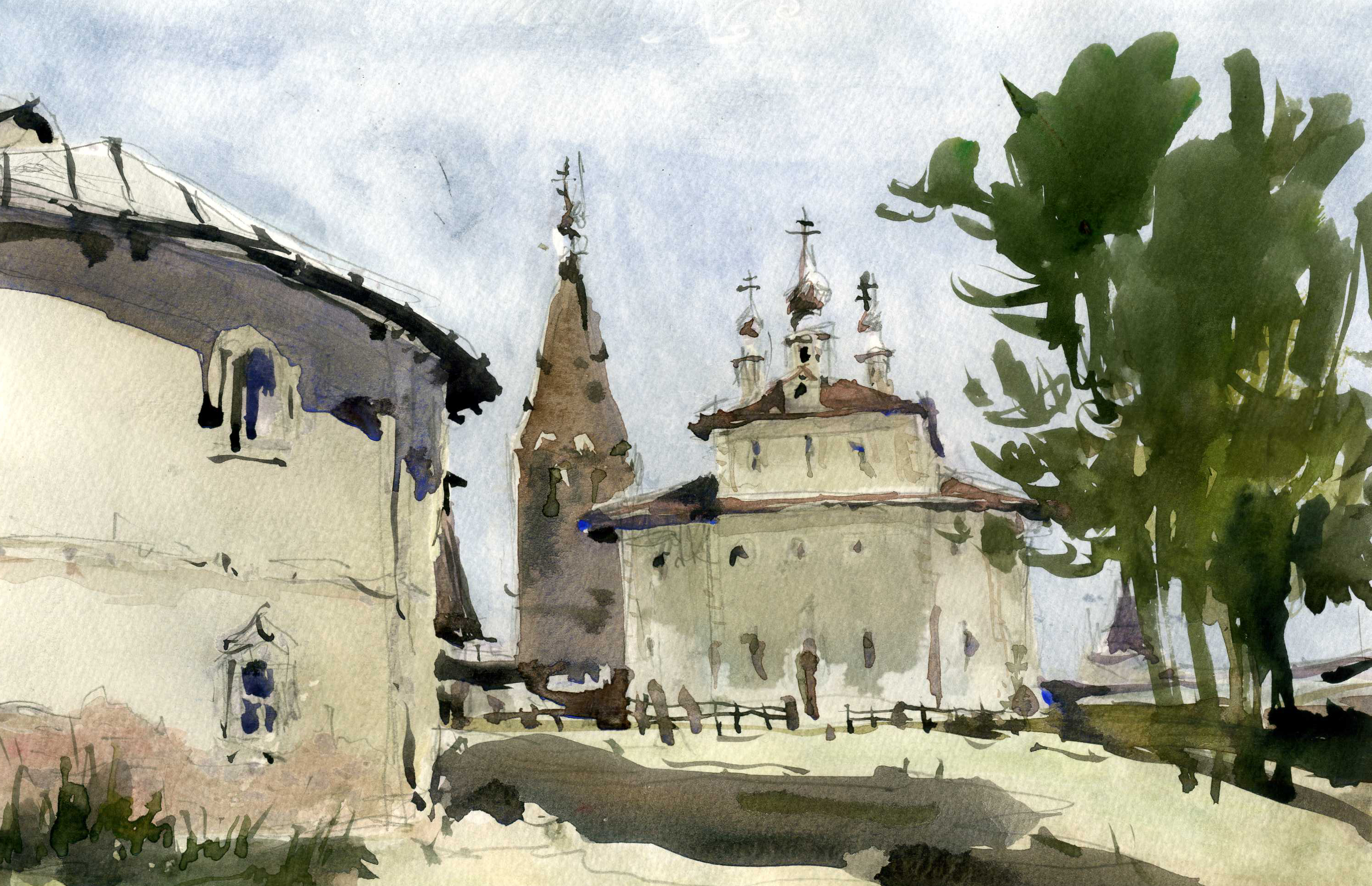 Храмы 22 (Акварель/Watercolor)