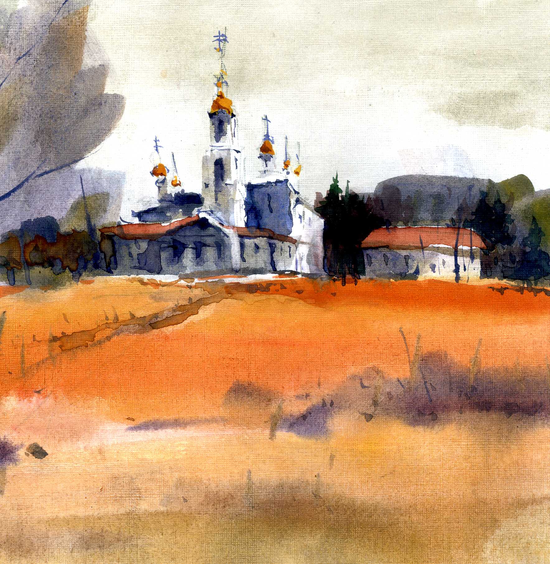Храмы 3 (Акварель/Watercolor)