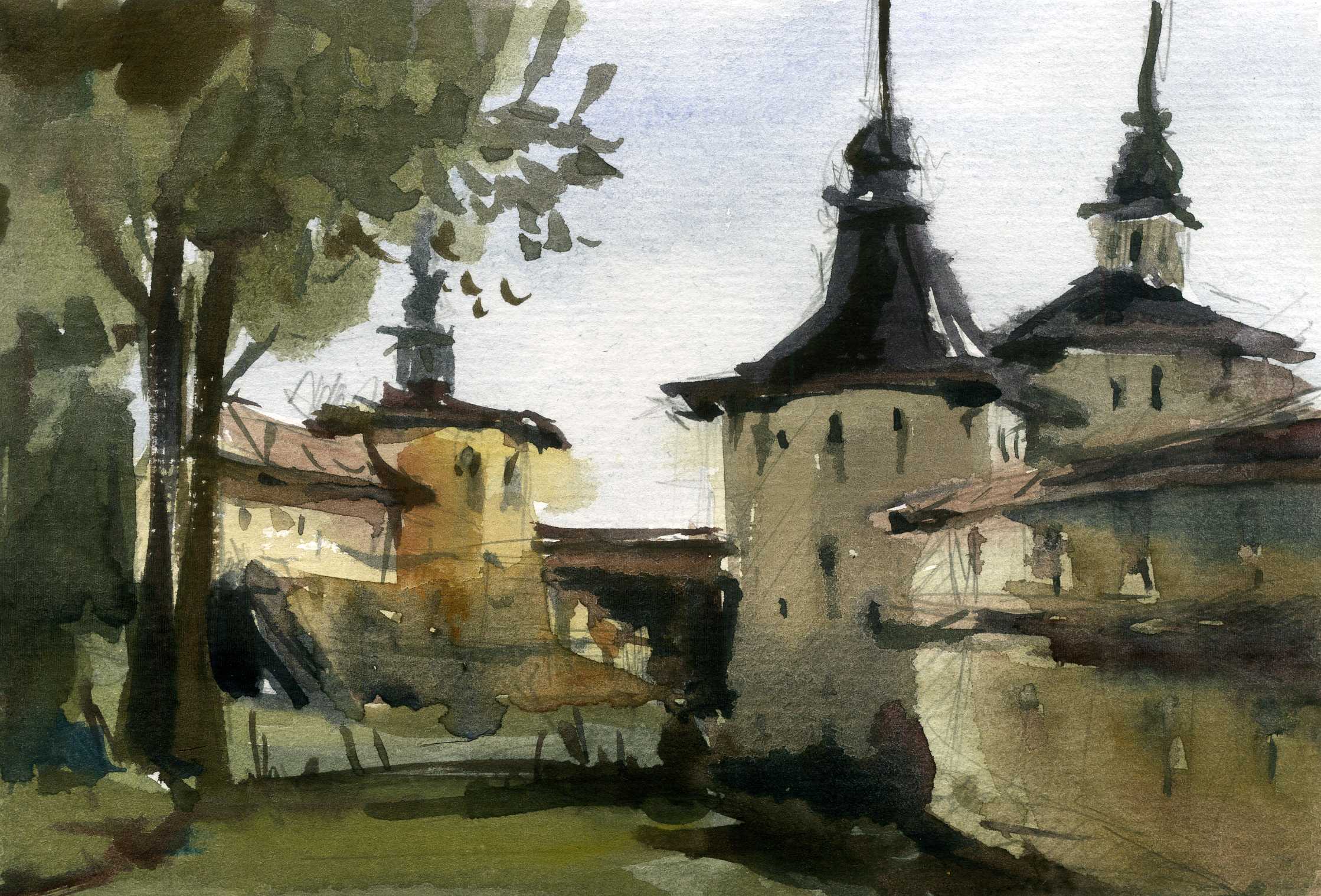 Храмы 31 (Акварель/Watercolor)