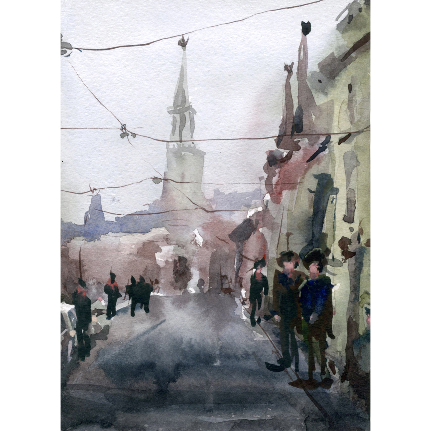 Город 32 (Акварель/Watercolor)