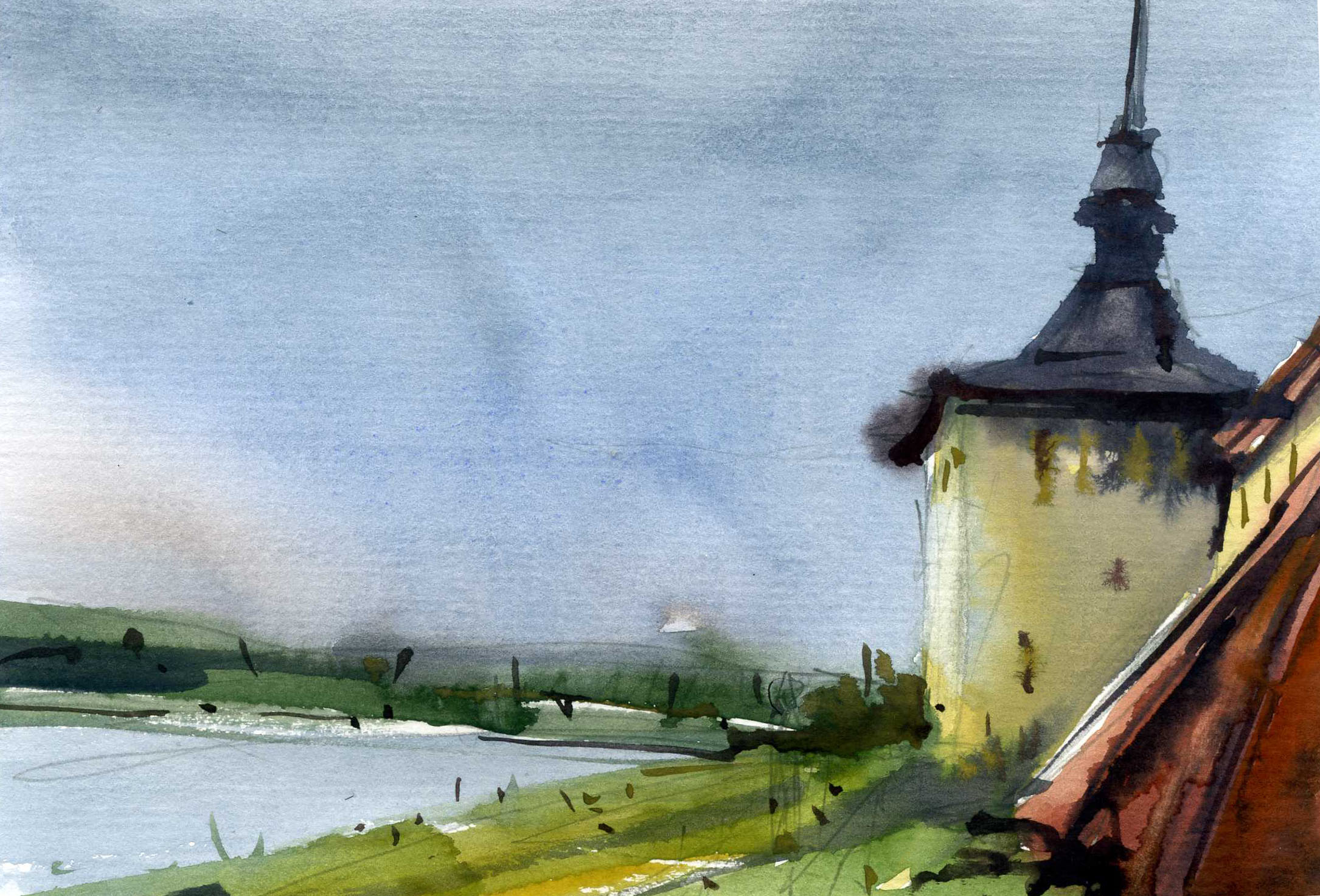 Храмы 30 (Акварель/Watercolor)