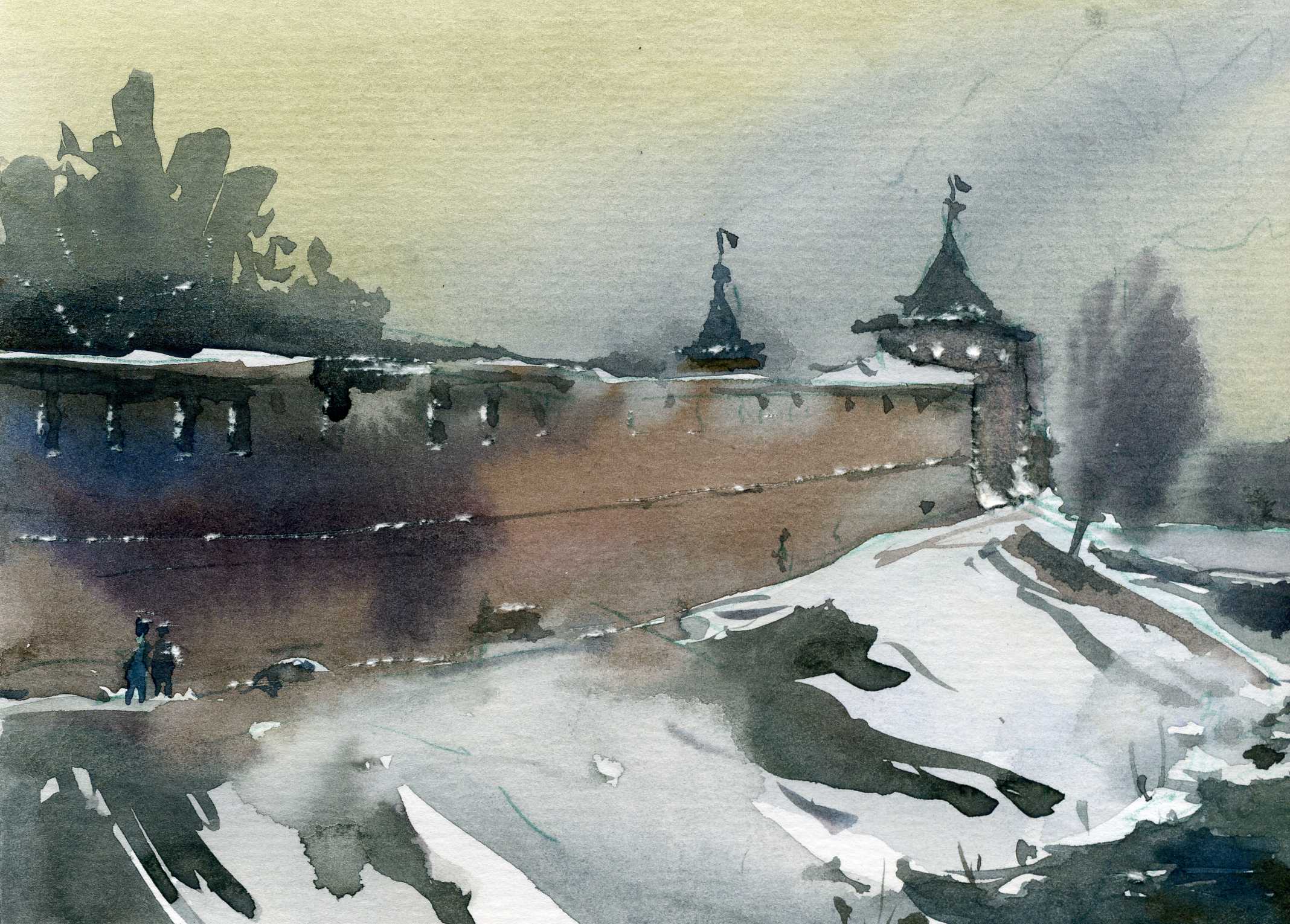 Храмы 18 (Акварель/Watercolor)