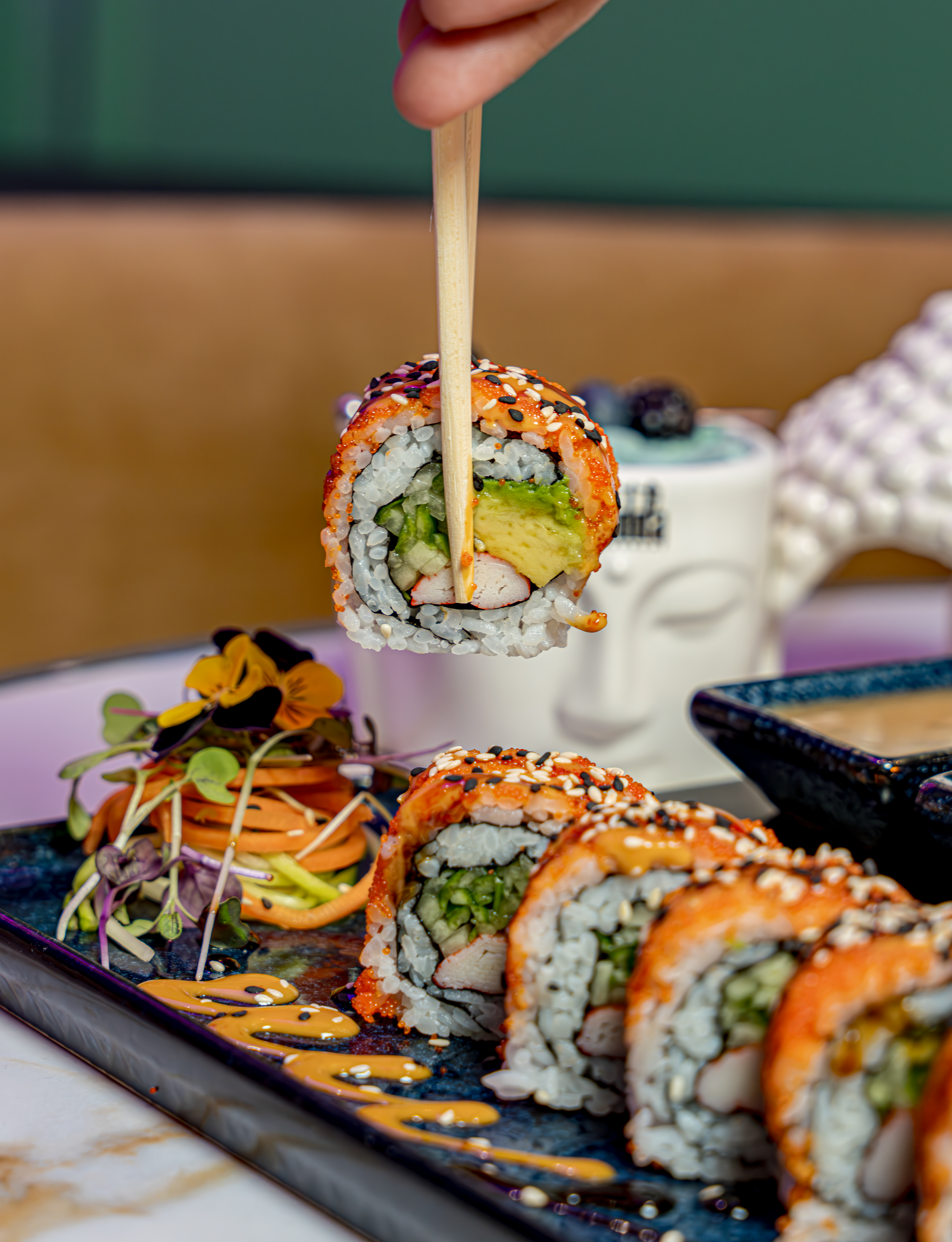 Arranged Food and Objects