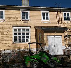 julkisivu ennen maalausta