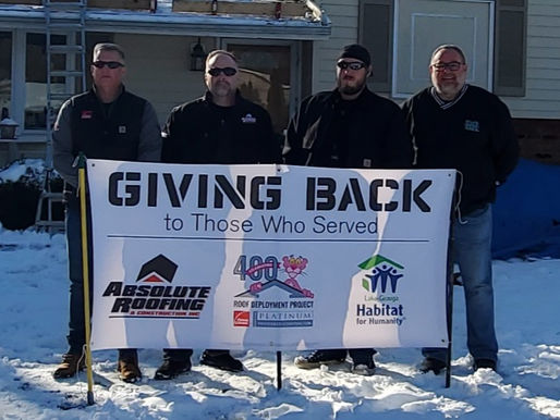 Madison Township veteran receives free roof replacement