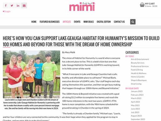 See Our Latest Feature in MIMI Magazine!