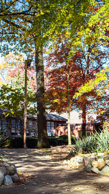 Garfield Center with fall foliage
