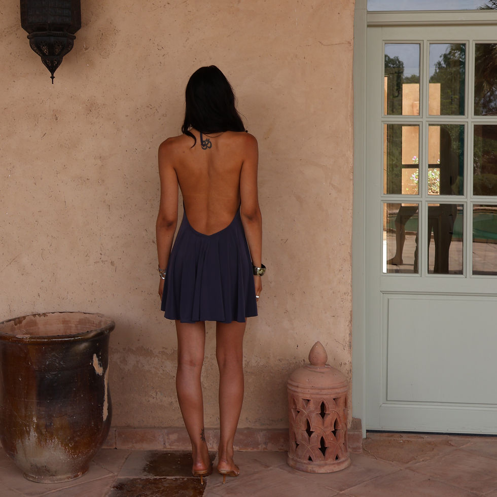 Thumbnail: Olivia Mini Dress - Charcoal Grey