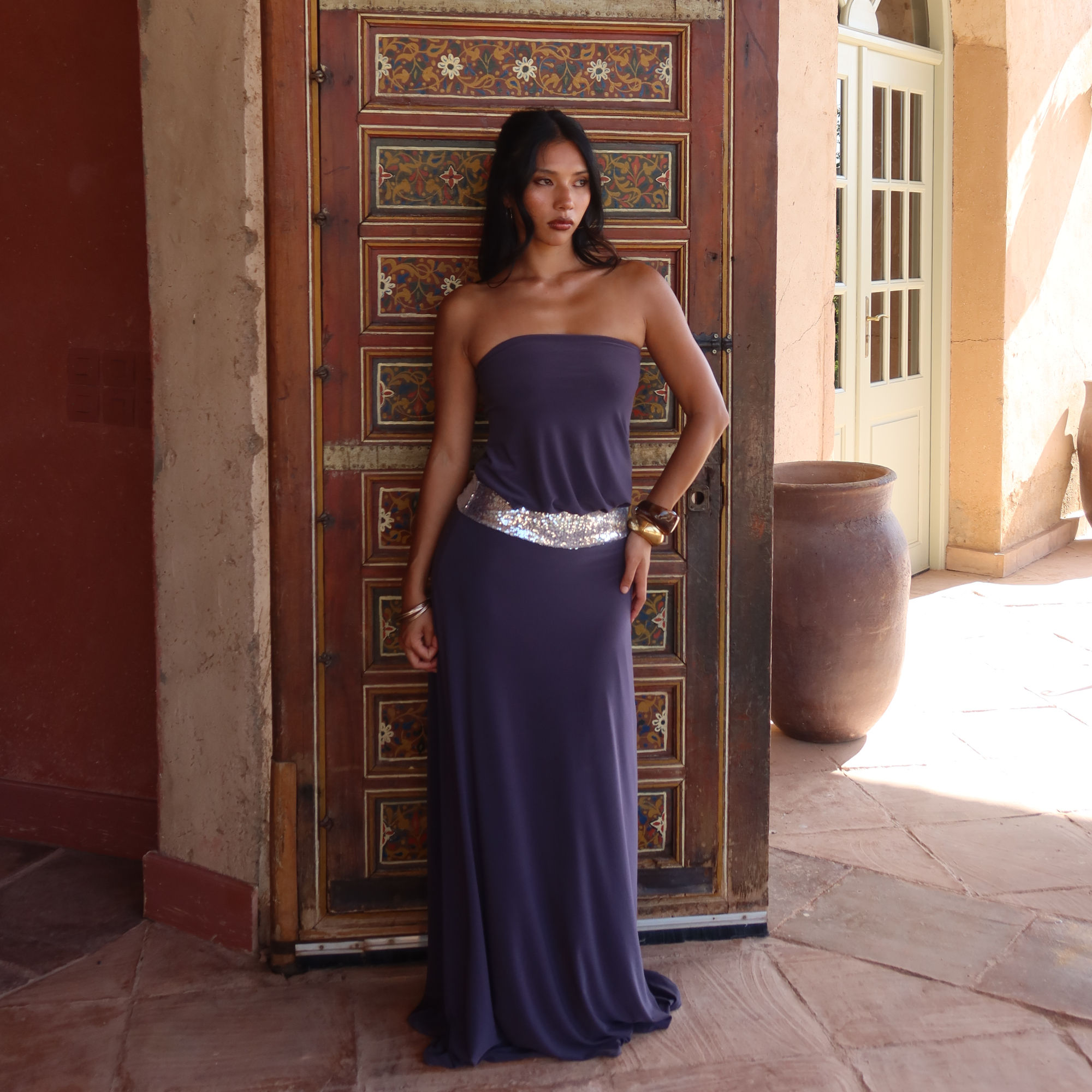 Isla Maxi Dress - Charcoal Grey