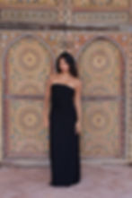 Thumbnail: Chiffon Isla Maxi Dress - Noir